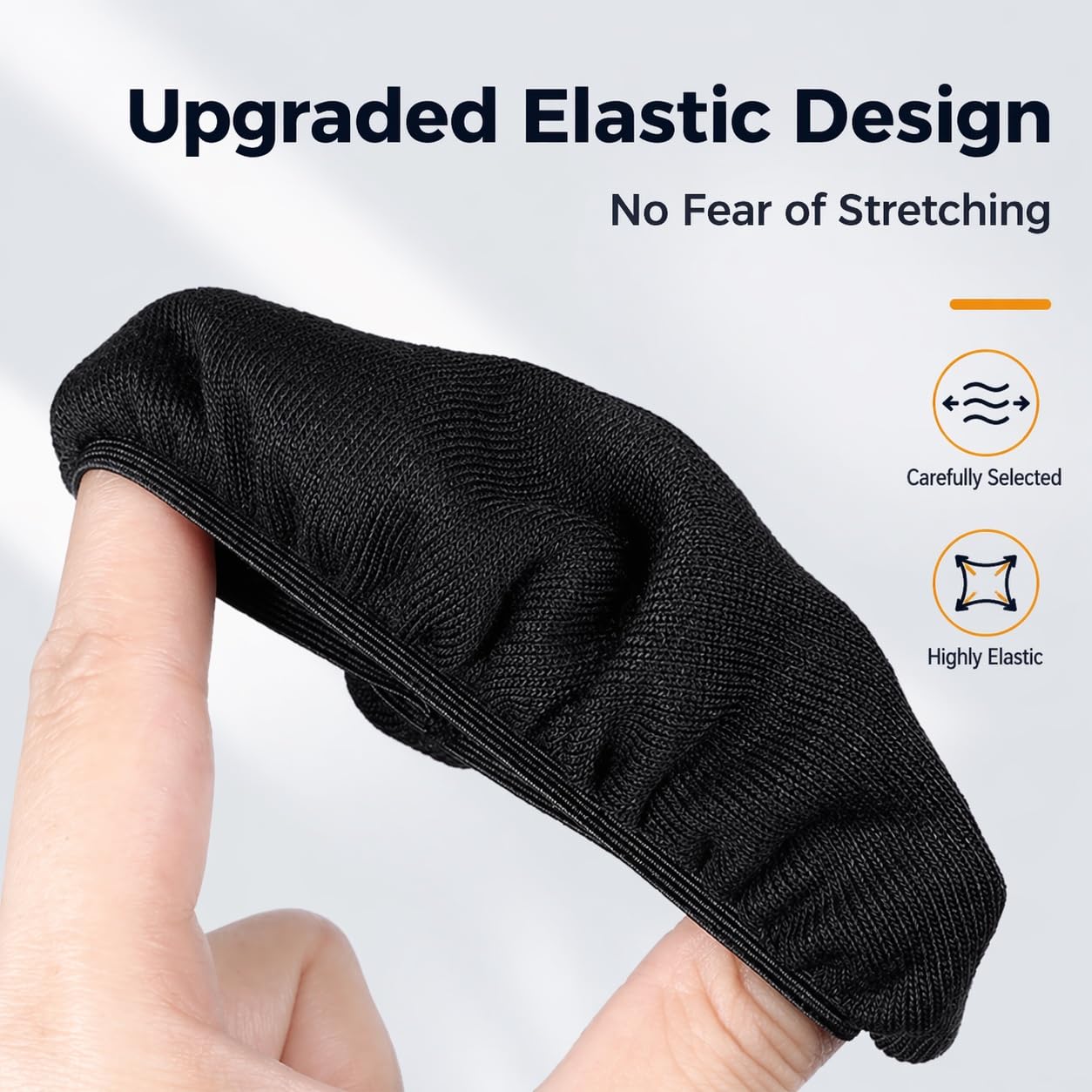 HAOQUOOU 2 Pairs Headphone Earpad Covers?Replacement Earpads Cushions? Headphone Sweat Covers Washable and Stretchable Ear Pads Protectors for Gym