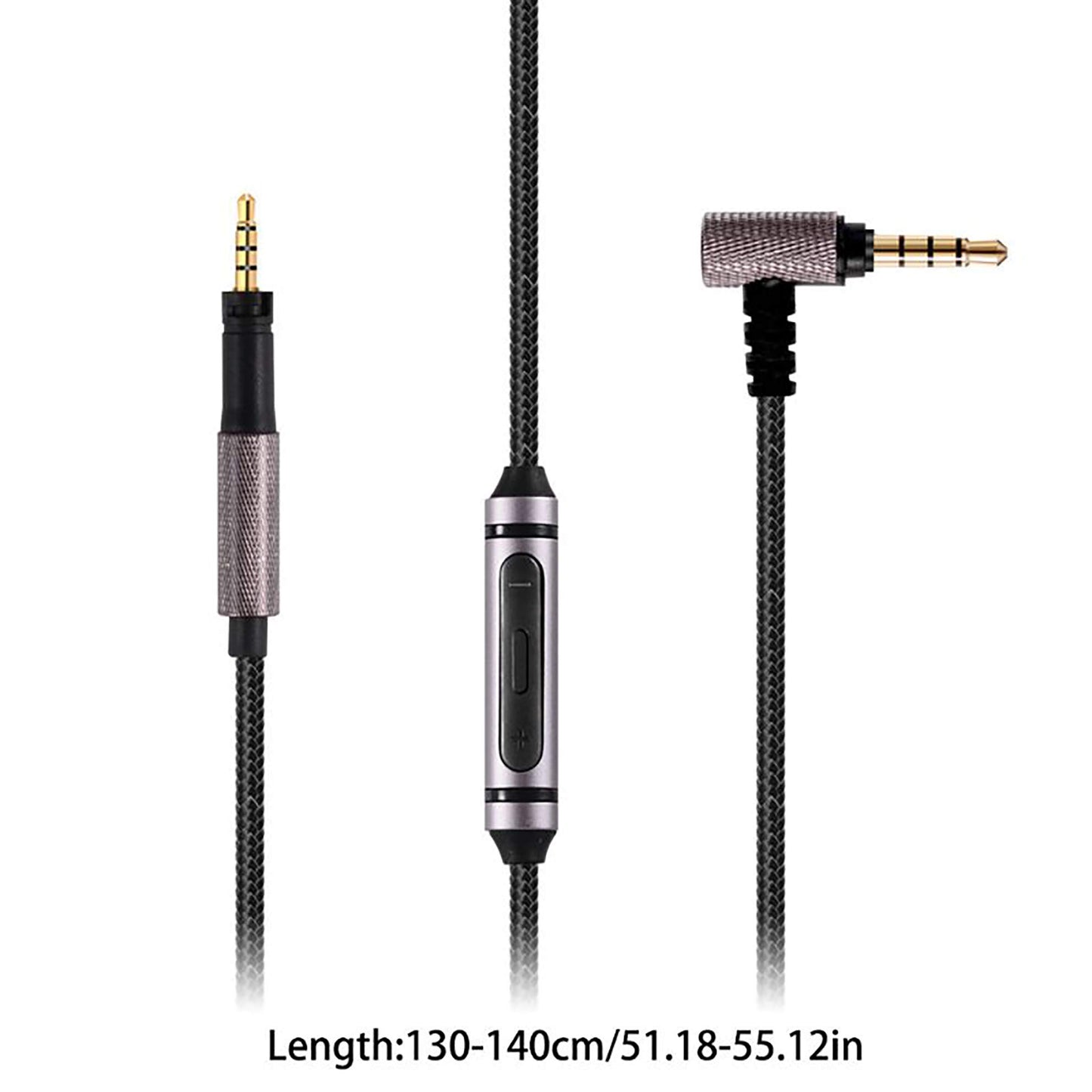 renensin Replacement Audio Cable line 1.5m for Sennheiser Momentum 2 1.0 2.0 3.0 HD 4.40 BT HD4.50 HD4.30i hd 400s 3.5 to 2.5mm Headphones Cable Wire…