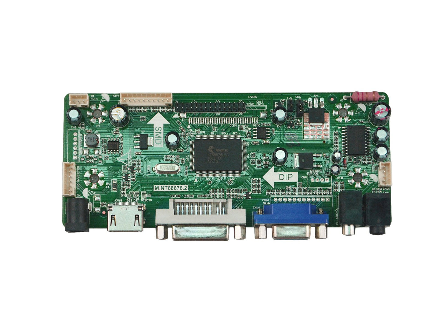 NJYTouch M.NT68676.2A HDMI DVI VGA Audio LCD Controller Board for N156BGE-L21 N156BGE-L21 1366x768