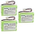 Kastar 3-Pack Battery Replacement for BYD H-AAA550BX3 H-AAA600BX3 Comdial 7265-HS Empire CPH-464D Y7500 Y7520 Unitech D0612VO00, 80-5848-00-00