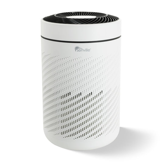 Senville HEPA Air Purifier for Pet Hair, Allergies and Odor, White