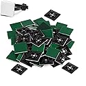 50 Pcs 3M Back-Glue Self Adhesive Cable Zip Tie Mounts Self-adhesive Tie Holders Backed Zip Tie Base Holders for Office Home Cable Wire