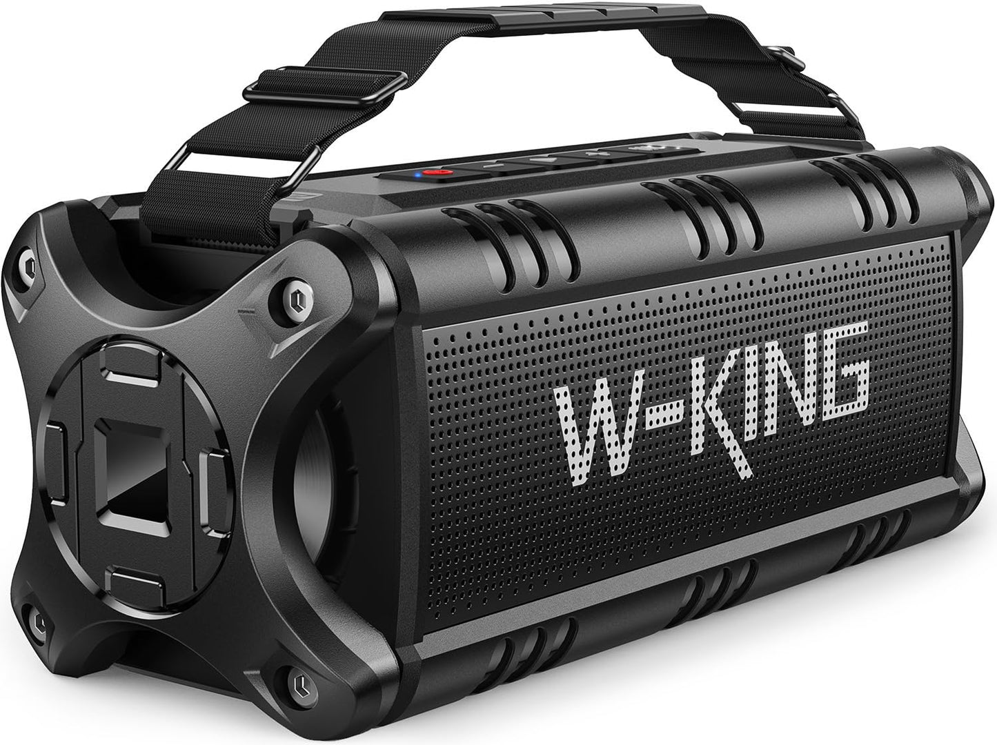W-KING Bluetooth Speaker, 90W Max Portable Outdoor Speaker Loud, IPX6 Waterproof/50W Deep Bass Subwoofer/40H/EQ/Dual Pairing/TF/AUX, Large Boombox