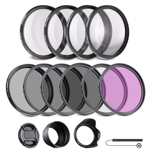 Neewer® 67MM Complete Lens Filter Accessory Kit for Lenses with 67MM Filter Size: UV CPL FLD Filter Set + Macro Close Up Set (+1 +2 +4 +10) + ND