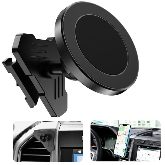 Surfcabin CNC Vent Phone Holder, Magnetic Car Air Vent Phone Holder Cradles Mount Compatible with F150 2015-2020 & Super Duty F250 F350 F450 2017-2021