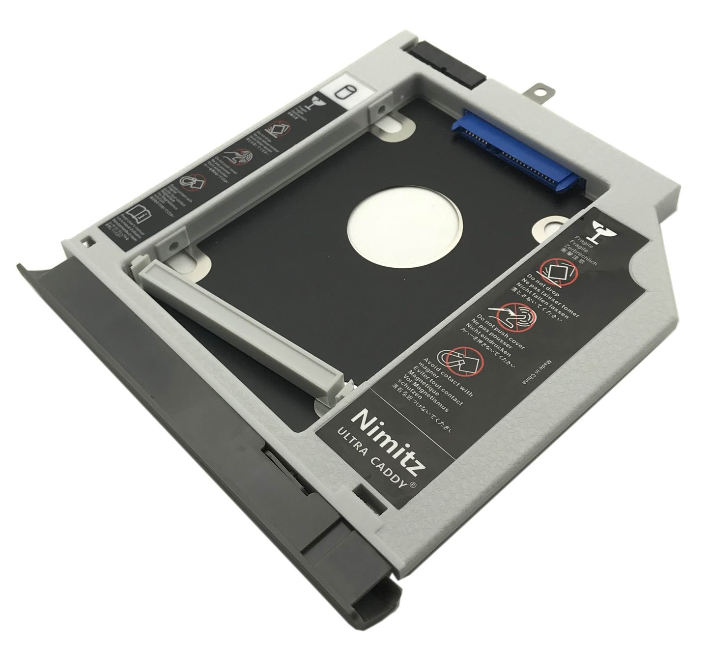 JUTOSHUR 2nd HDD SSD Hard Drive Caddy Compatible with Lenovo Ideapad 320 520 330 with Gray Bezel/Bracket