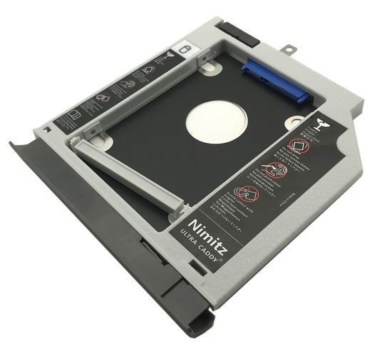 JUTOSHUR 2nd HDD SSD Hard Drive Caddy Compatible with Lenovo Ideapad 320 520 330 with Gray Bezel/Bracket