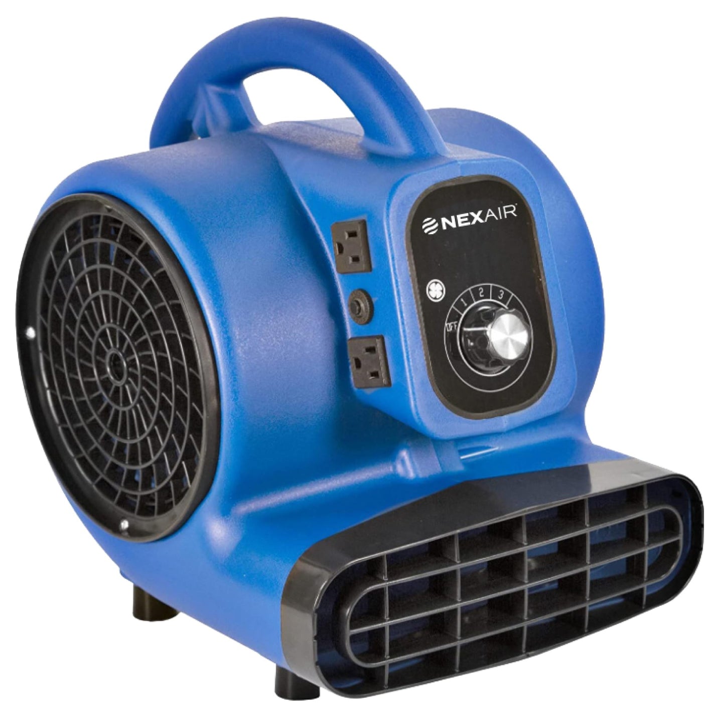 NEXAIR 1/4 HP High-Velocity Industrial Carpet Dryer 3 Speed, Powerful Air mover blower Adjustable angle, Floor drying fan, Dries, Cools,