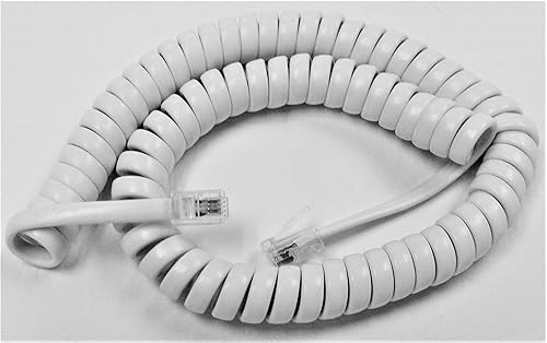 DIY-BizPhones 9 Ft White Short Handset Cord Compatible with Toshiba Phone DKT3000 DKT3200 Series DKT3001 DKT3010 DKT3014 DKT3020 DKT3201 DKT3210