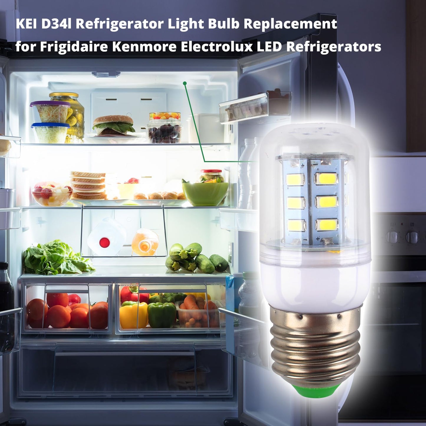 Earthtec E27 Led Bulb Kitchen Range Hood,Bathroom Exhaust Fan Refrigerator
