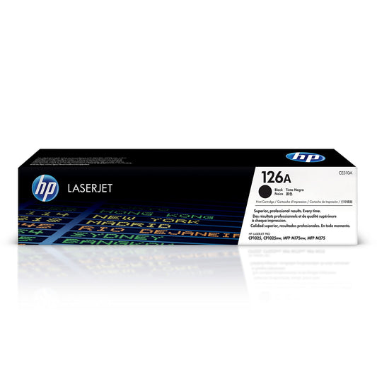HP 126A Black Toner Cartridge | Works with HP LaserJet Pro 100 Color MFP M175 Series, HP LaserJet Pro CP1025 Series, HP TopShot LaserJet Pro M275 MFP