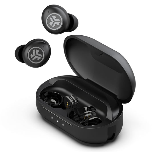 JLab JBuds Air Pro True Wireless Earbuds, Black, Bluetooth Multipoint, Auto Play & Pause, Dual Connect, IP55 Sweat & Dust Resistance, Be Aware Audio…