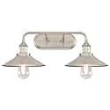 Westinghouse 6336300 Maggie Two-Light Indoor Wall Fixture, Brushed Nickel Finish 2
