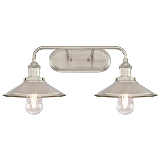 Westinghouse 6336300 Maggie Two-Light Indoor Wall Fixture, Brushed Nickel Finish 2