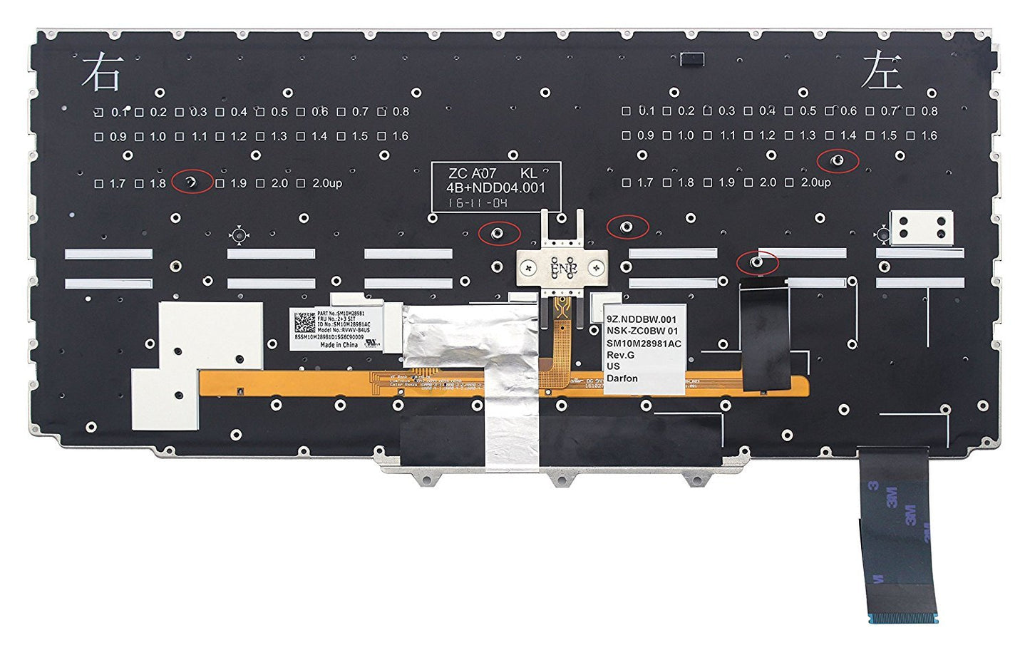 Original New for Lenovo ThinkPad X1 Yoga 2nd Gen Machine Type 20JD 20JE 20JF 20JG US Backlit Keyboard
