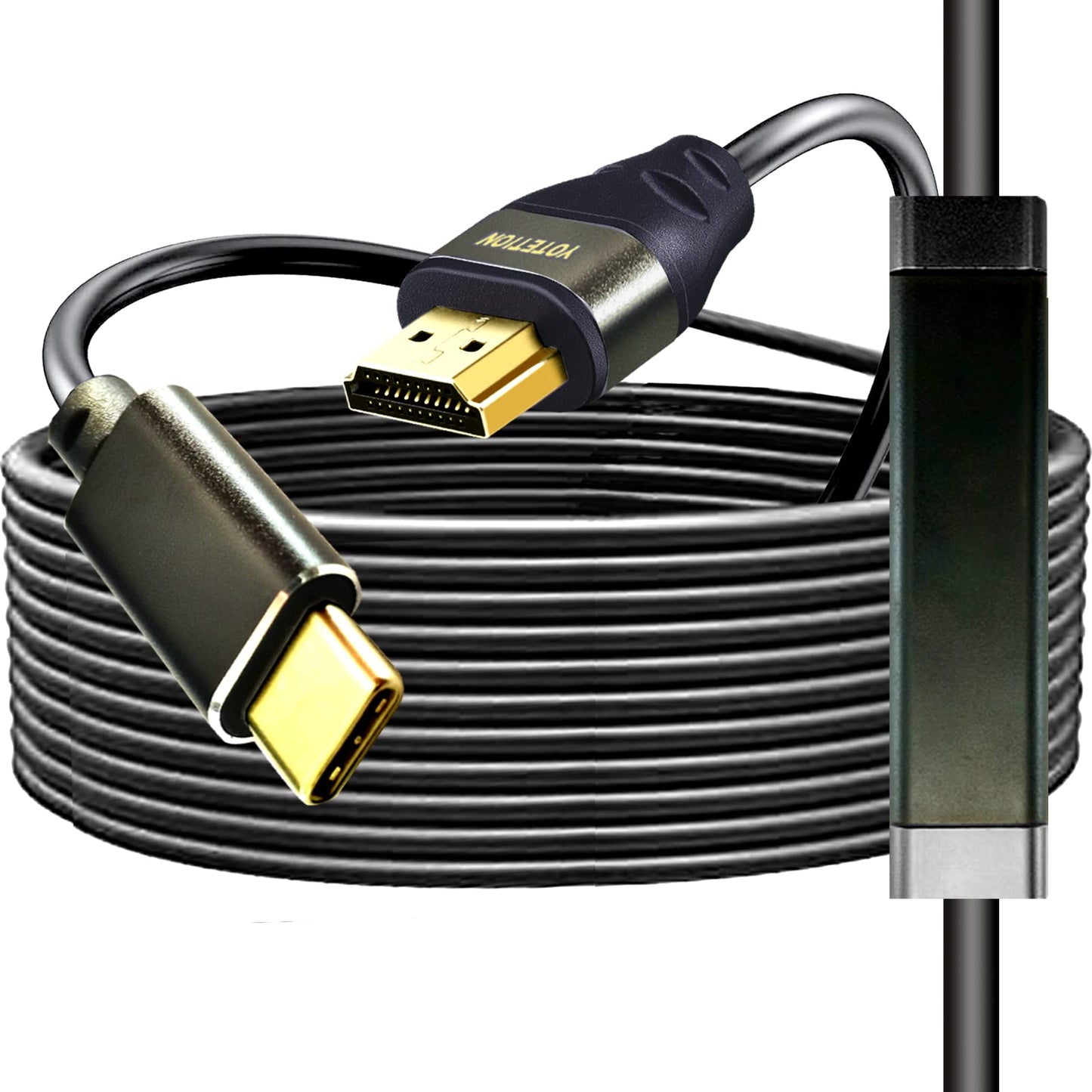 USB C to HDMI Cable 40FT 4K30HZ,Thunderbolt 3/4 to HDMI Cable Compatible with Galaxy S22 /S20, MacBook Pro/Air 2020, iPad Pro 2021/2020, Surface Book