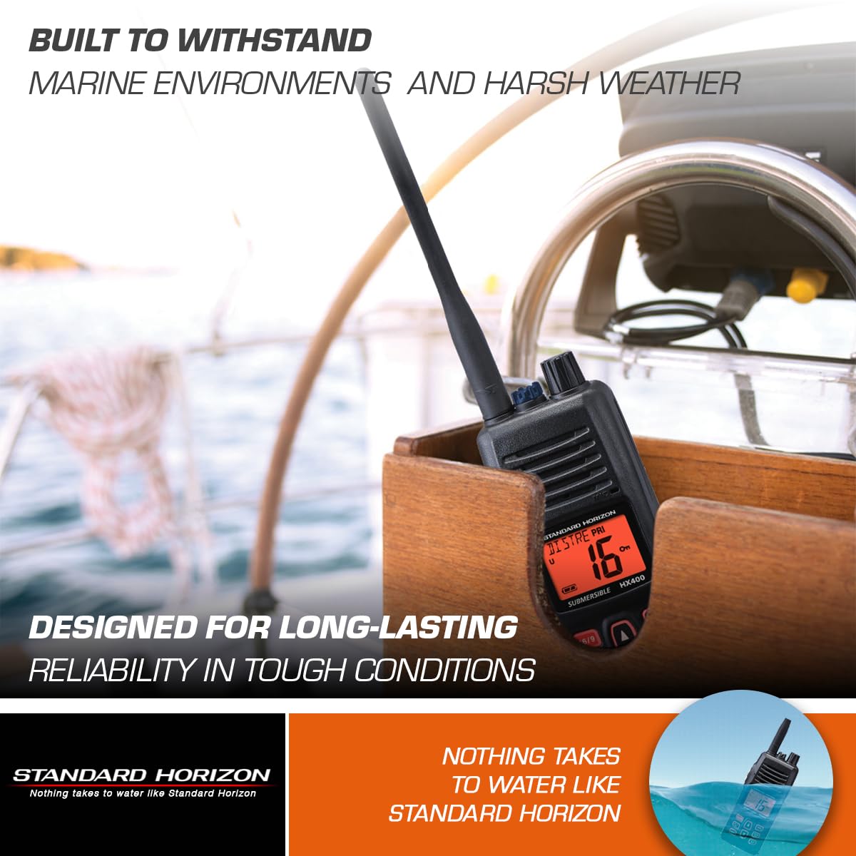 Standard STD-CAT460 Replacement Antenna for Most Handheld VHF Radios