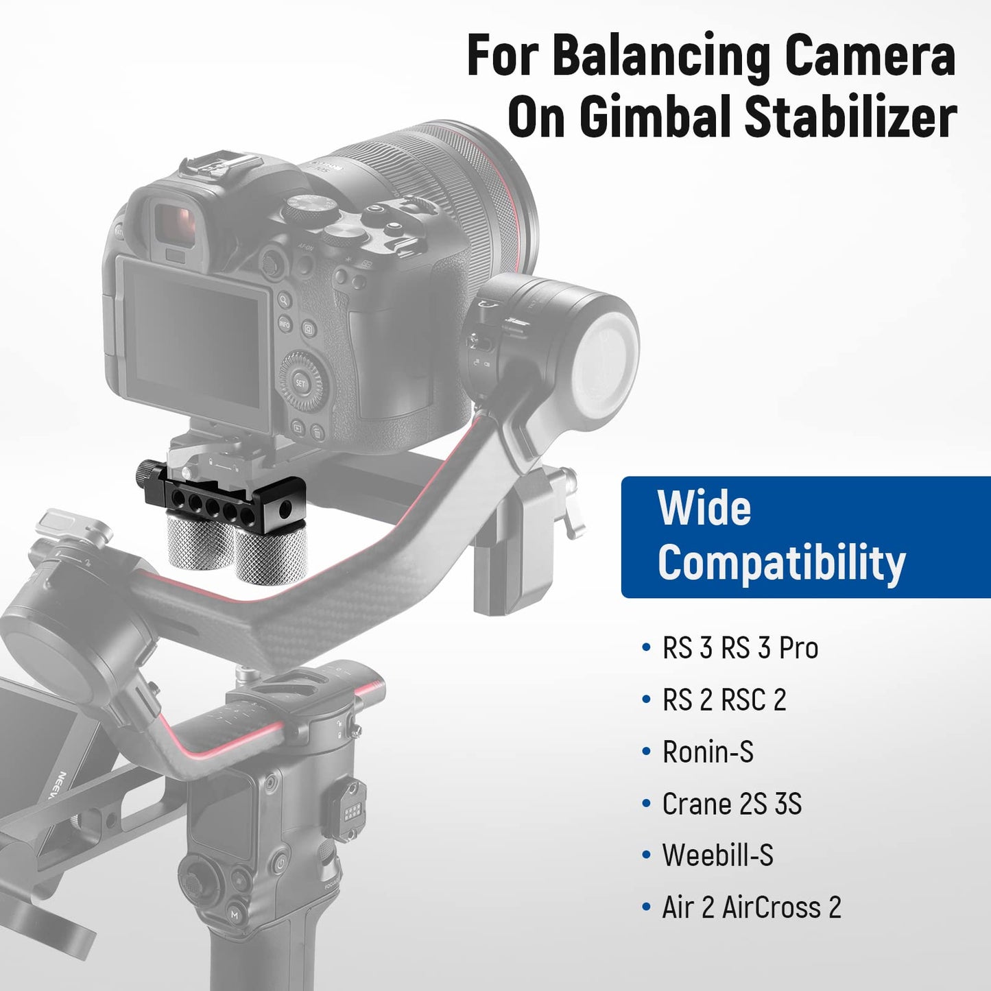 NEEWER Gimbal Counterweights and Clamp Kit, Compatible with DJI Ronin RS4 Pro RS4 RS3 Pro RS3 RS2 RSC2 ZHIYUN Crane 2S 3S Weebill S Moza Air 2
