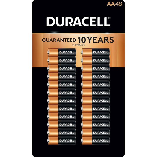 Duracell Coppertop Alkaline Batteries AA - 48 pk