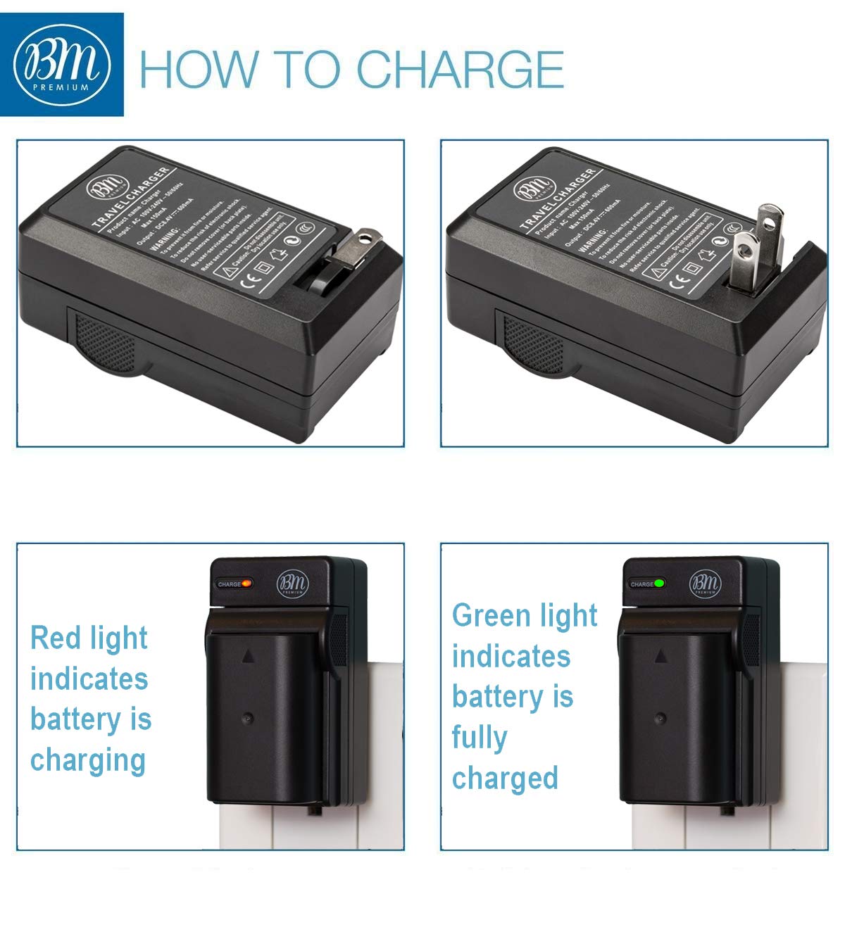 BM Premium 2 Pack of VW-VBD29 Batteries and Charger for Panasonic AG-3DA1 AG-AC8 AG-DVC30 AG-DVX200MC AG-HPX171 AG-HPX250 AG-HPX255 AG-HVX201