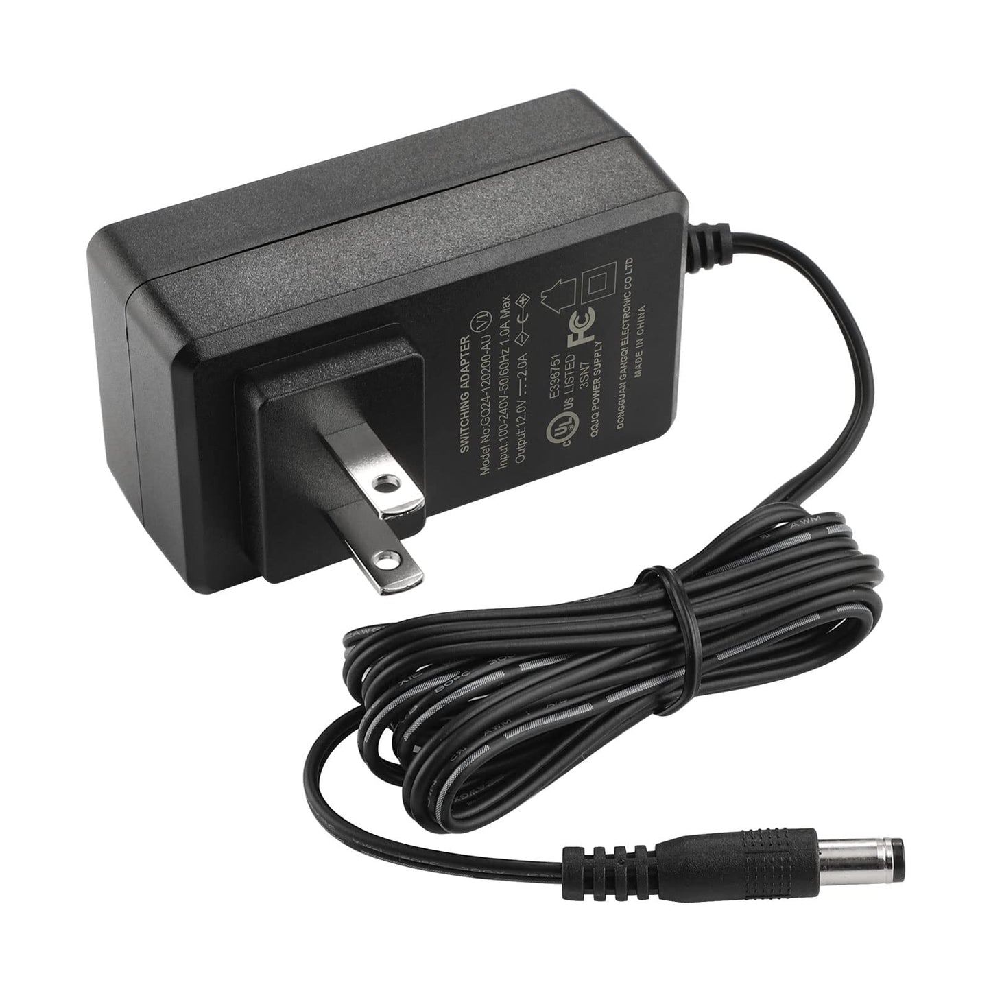 12V 2A 24W AC/DC Adapter- AC 100-240V to DC 12 V2A 5.5 * 2.1mm Transformers for LED Strip Lights,CCTV Camera