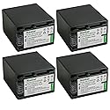 Kastar 4-Pack NP-FV100 Battery 7.2V 5750mAh Replacement for Sony NEX-VG30, NEX-VG900, HXR-MC50, HXR-MC88, HXR-NX30, HXR-NX70, HXR-NX80, PXW-Z90V