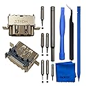 PAOBTEIY 2 Pack HDMI Port Replacement for one X With 10-in-1 Kits [xbox_one]