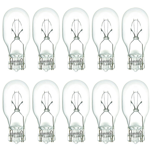 Sunlite T5 Specialty Mini-Tube Bulb, 17.9 Watts, 188 Lumens, 12.8V, C-2R Filament, Miniature Wedge W2.1x9.5d Base, Clear Finish, 2800K Soft White,