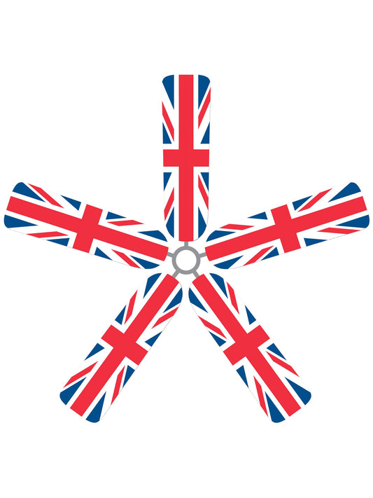 Fan Blade Designs 9K-GGH-C2NM Ceiling Fan Blade Covers, British Flag