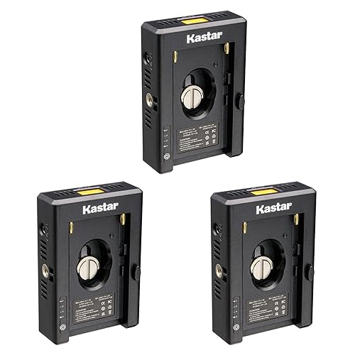 Kastar NP-F Battery Adapter Plate W/LED Indicators, Input Type-C 5V 2A, 8.4V 5A 5.5x2.1mm, Output 12V 2A 5.5x2.5mm, 16.8V 2A Dtap, 5V 3A USB for NP-F