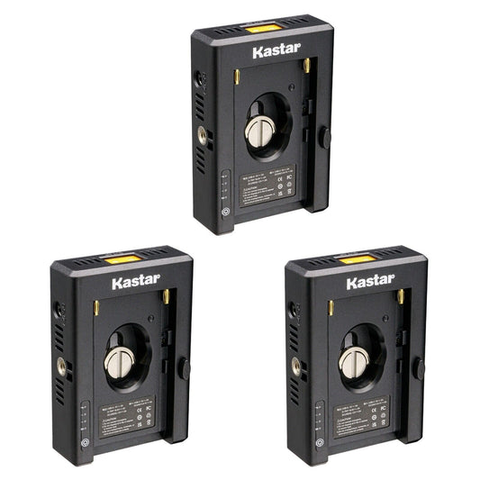 Kastar NP-F Battery Adapter Plate W/LED Indicators, Input Type-C 5V 2A, 8.4V 5A 5.5x2.1mm, Output 12V 2A 5.5x2.5mm, 16.8V 2A Dtap, 5V 3A USB for NP-F