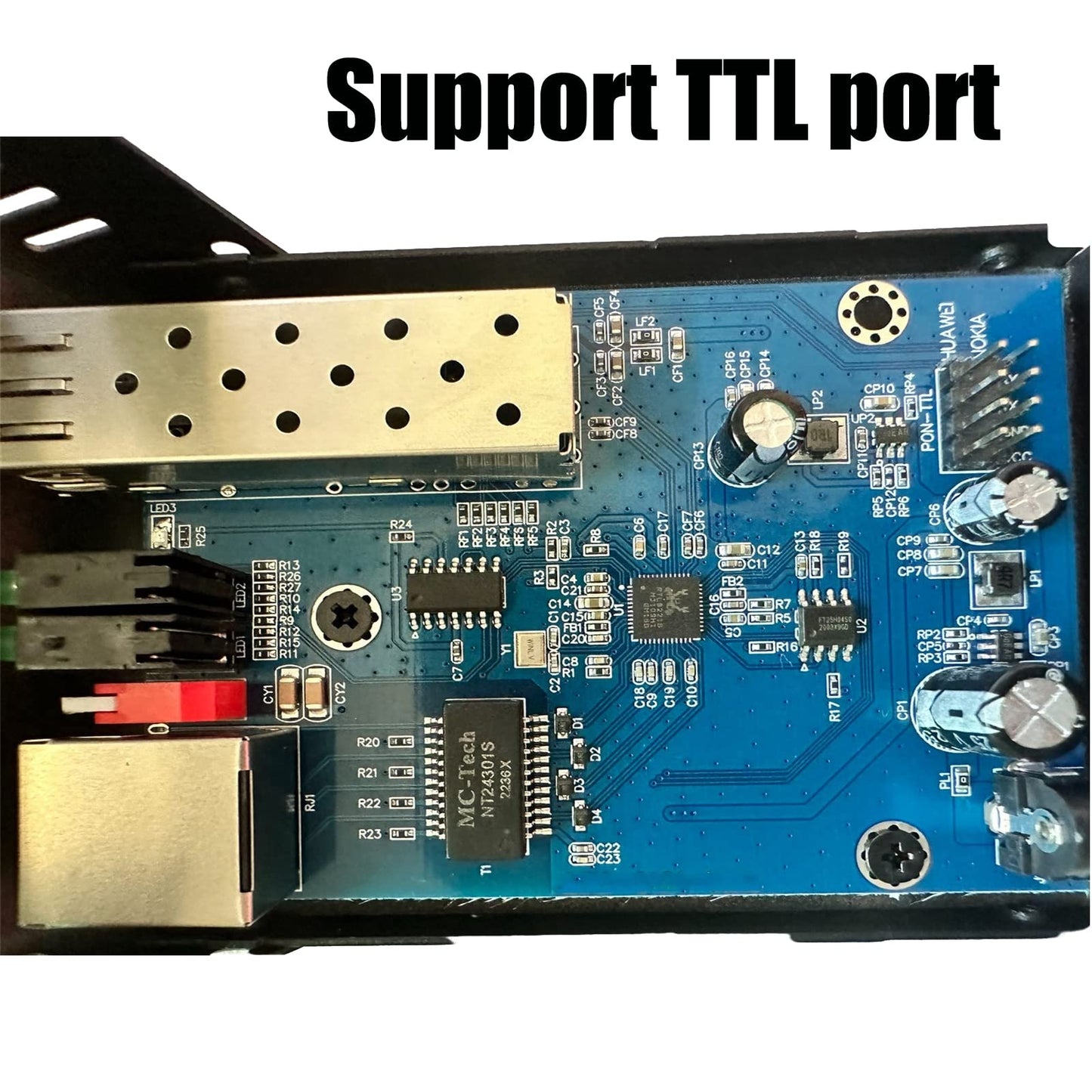 iszo 2.5G SFP Port Transceiver Media Converter,20km SM,RJ45 100M/1000M/2.5G Adaptive,Full/Half Duplex,Inside TTL Port ,Also Work 2.5G/1G GPON SFP ONU