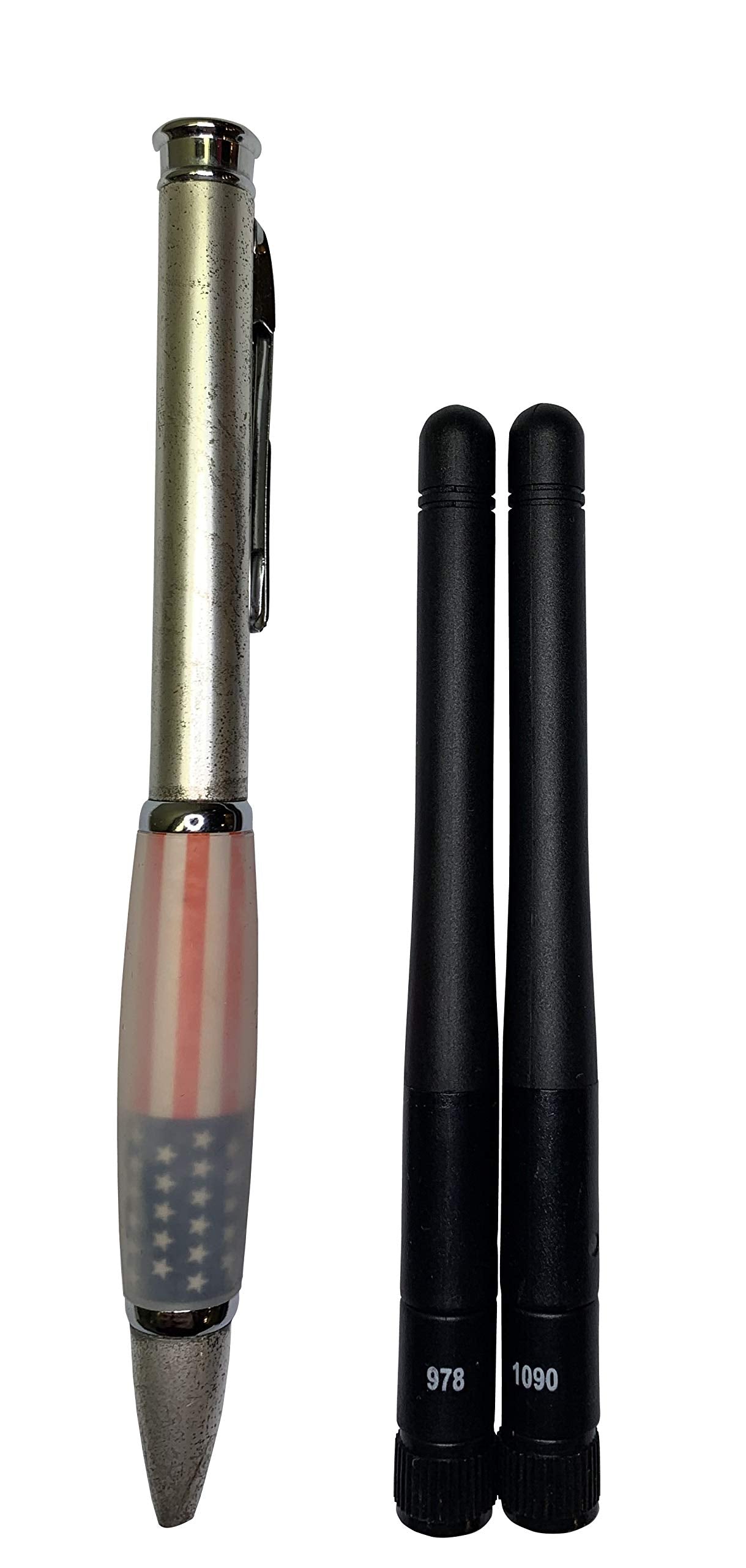 Stratux ADS-B 3dBi Gain Small Antenna Set - 1090MHz & 978MHz Labeled Antenna Bundle for SMA and MCX-Connected Software Defined Radios (SDRs)