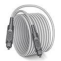 EMK 16.5Ft Digital Optical Audio Cable Toslink Cable - Fiber Optic Cord for Home Theater,Sound bar,TV,Gaming Console,Musical
