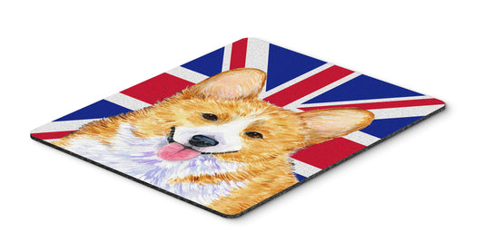 Caroline's Treasures SS4928MP Corgi with English Union Jack British Flag Mouse Pad, Hot Pad or Trivet for Home Office Gaming Working Computers Laptop
