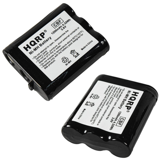 HQRP 2- Pack Phone Battery Compatible with Panasonic N4HKGMA0001, KX-TG5750, KX-TGA2705, KX-TGA290B, KX-TGA5100, KX-TGA5100M