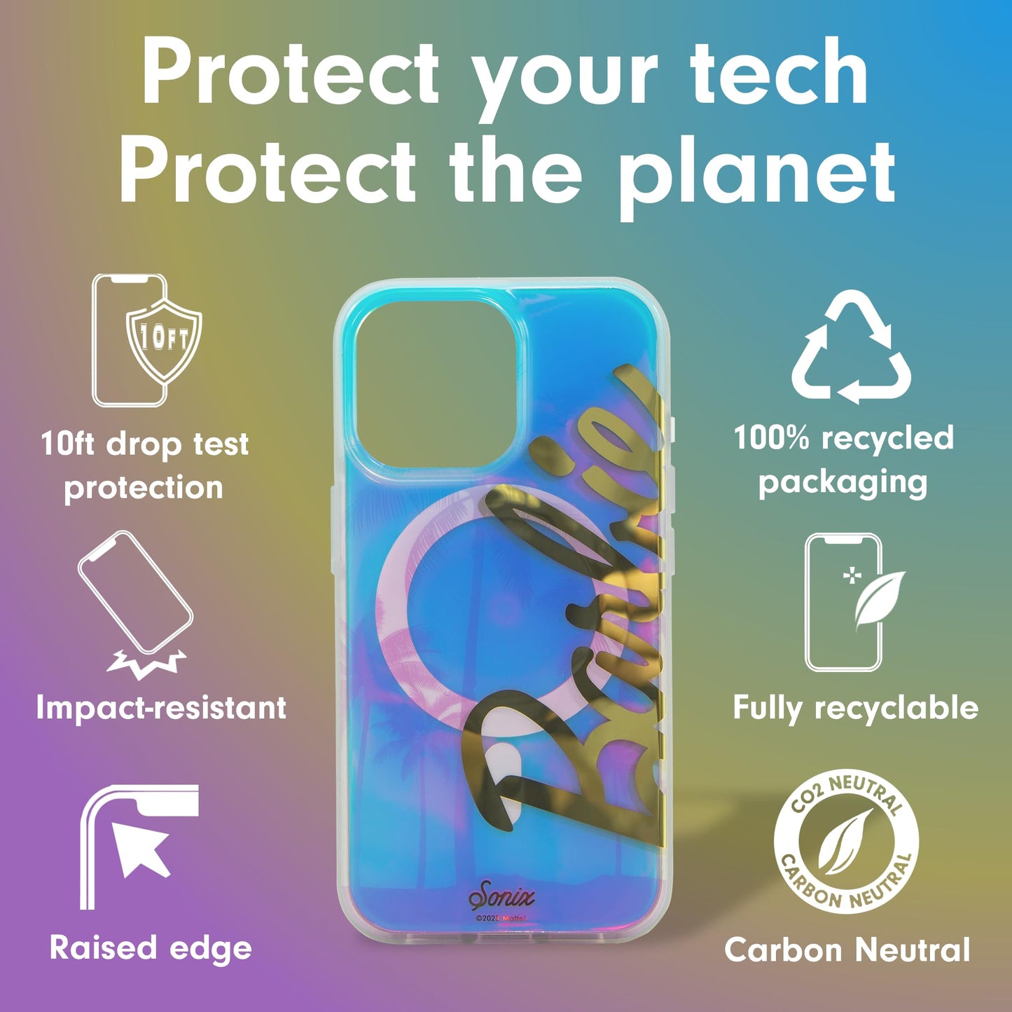 Sonix Protective Phone Case for iPhone 15 Pro Max | Compatible with Magsafe | 10ft Drop Tested | Disco Cowgirl