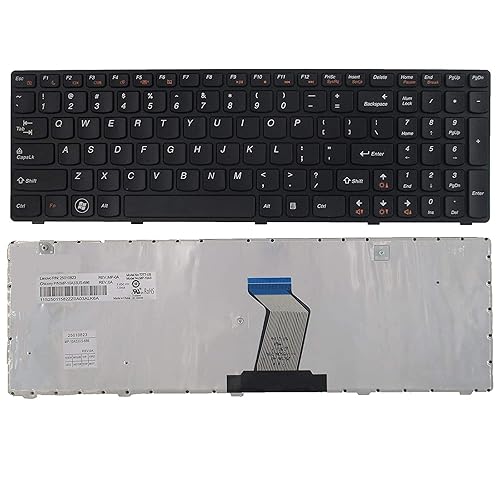 SUNMALL New Keyboard Replacement with Frame Compatible with IBM LenovoIdeapad B570 Z565 Z560 570 Z575 Z560A Z560G G570 G575 G780 G770 V570A V570G