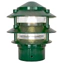 Greenfield Made in the USA Weatherproof Line-Voltage (120V) 3-Tier LED Outdoor Pathway Light - Permanent Outside Light with Mounting Hardware