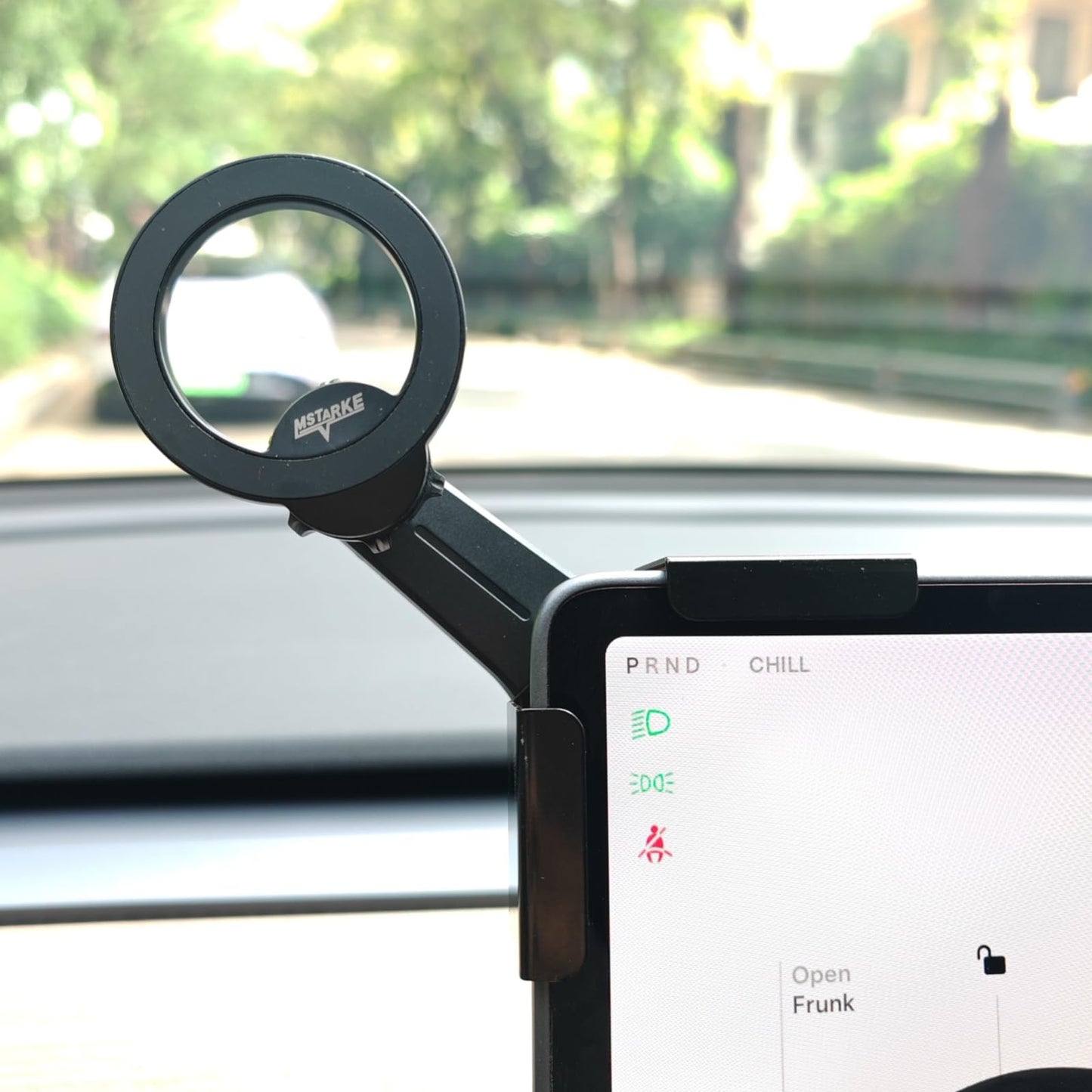 Tesla Model Y/Model 3 Accessories Phone Mount for MagSafe,Car Phone Holder Mount for Tesla 3/Y/S/X?Strongest Magnet Power? Fits All Phones
