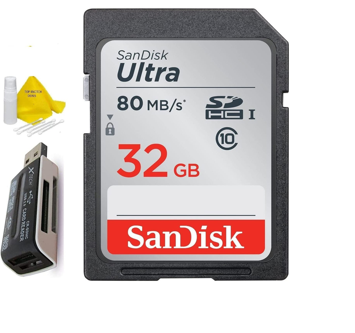 32GB Ultra Class 10 SDXC UHS-I SD Memory Card for Canon EOS Rebel T8i T7i T7 T6i T6S T6 T5i T5 T3i SL2 SL1 EOS 90D 80D 77D 70D 9000D 800D 760D 750D