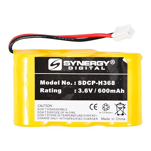 GE 5-2729 Cordless Phone Battery 1X3-2/3AF/D - 3.6 Volt, Ni-CD 600mAh - Cordless Phone Replacement Battery