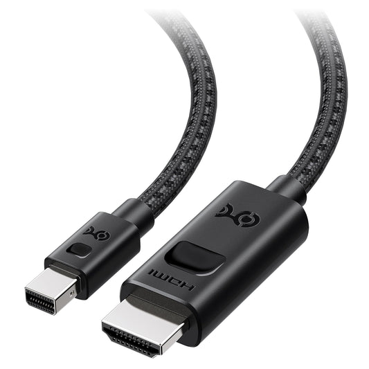 Cable Matters 8K Mini DisplayPort 1.4 to HDMI 2.1 Cable - 6ft / 1.8m, with 4K 240Hz / 8K 60Hz, Unidirectional Mini Display Port to HDMI 2.1 Cable