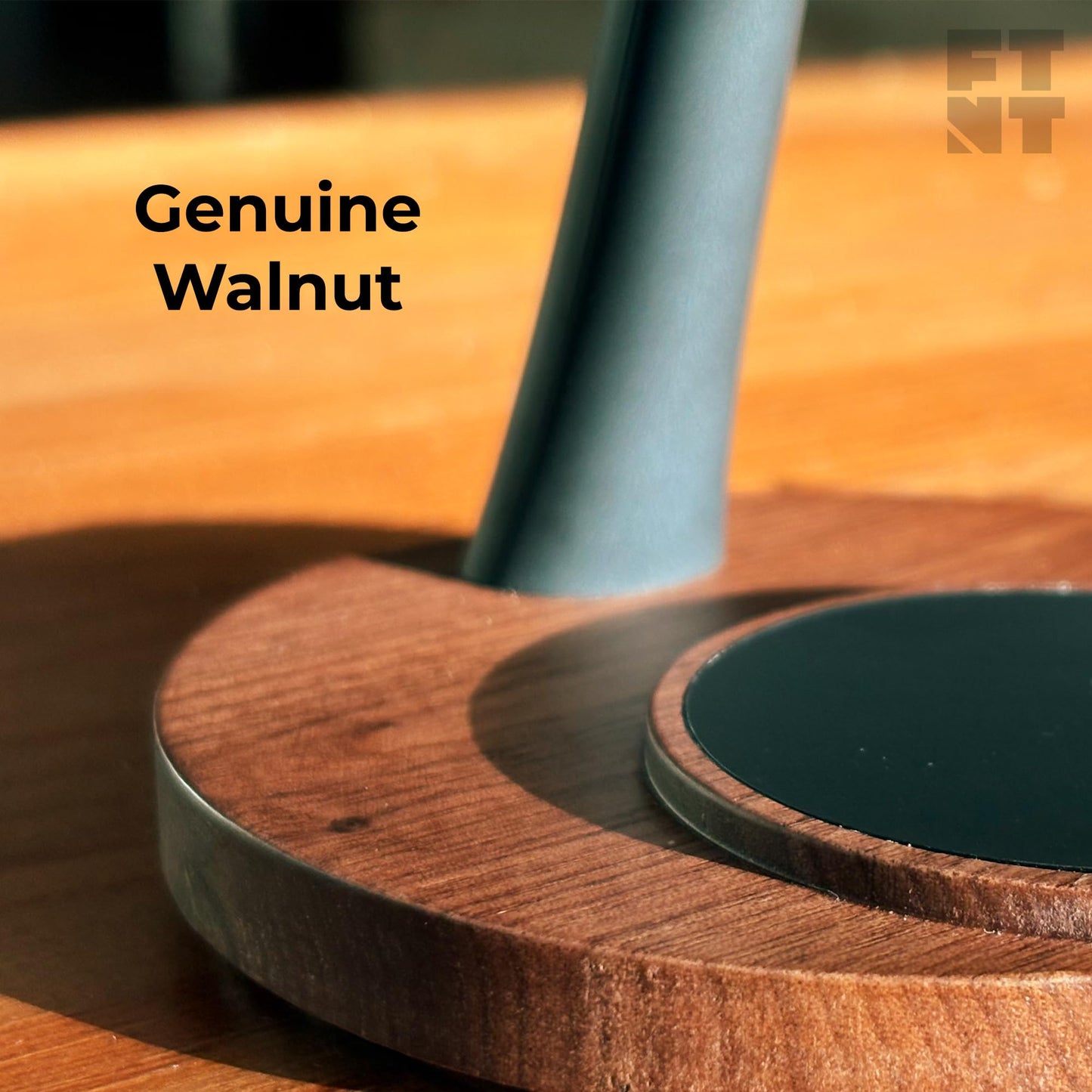 ZenStand Magnetic Wireless Charger, Compatible with iPhone & Apple Watch, Compatible with MagSafe, Walnut Wood Design, 15W Max, Soft-Touch, Wireless