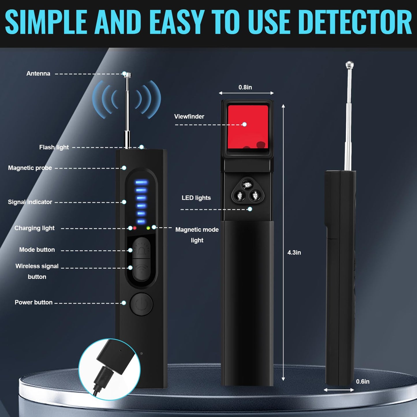 Hidden Camera Detectors, Anti-Spy Camera Finder Detector, Bug Detector, GPS Hidden Camera Detectors, Tracking Device Detectors, Camera Detector