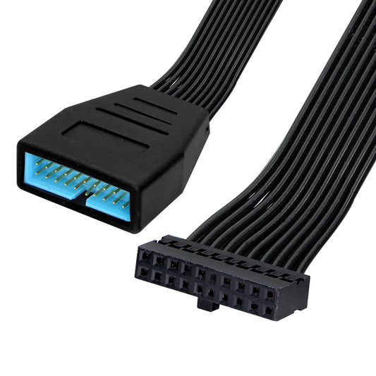 GINTOOYUN USB 3.0 Header Extension Cable,USB 3.0 19/20 Pin Male to Female Internal Extension Adapter(5.9 inch)