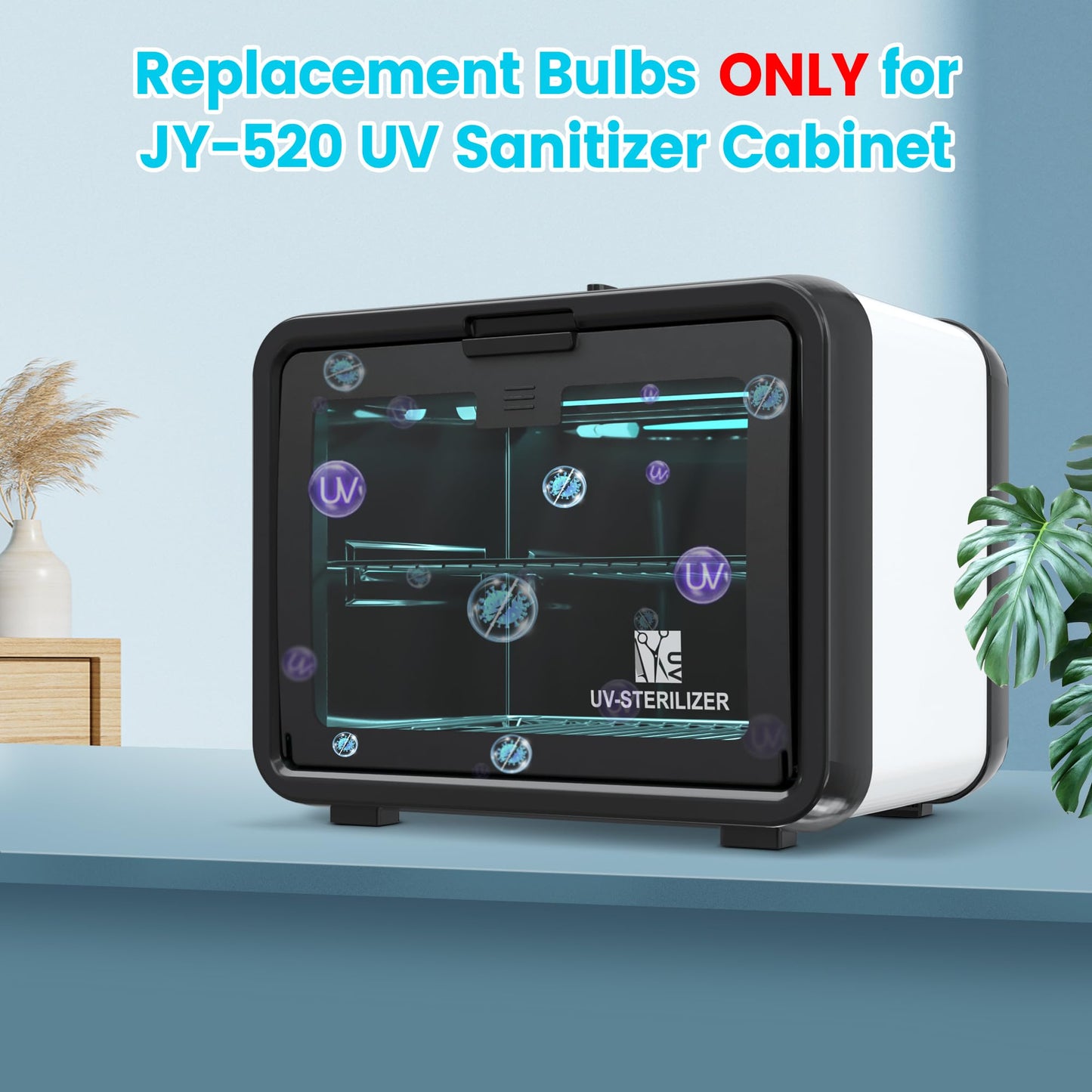 SalonDepot Replacement Bulbs ONLY for JY-520 UV Sanitizer Cabinet 6 Watt T5 UV Lamps 2 PCS