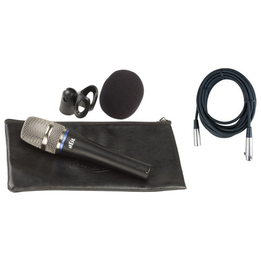 Heil PR22-UT (Utility) Microphone w/Vinyl Carrying Bag, Microphone Clip, Windscr