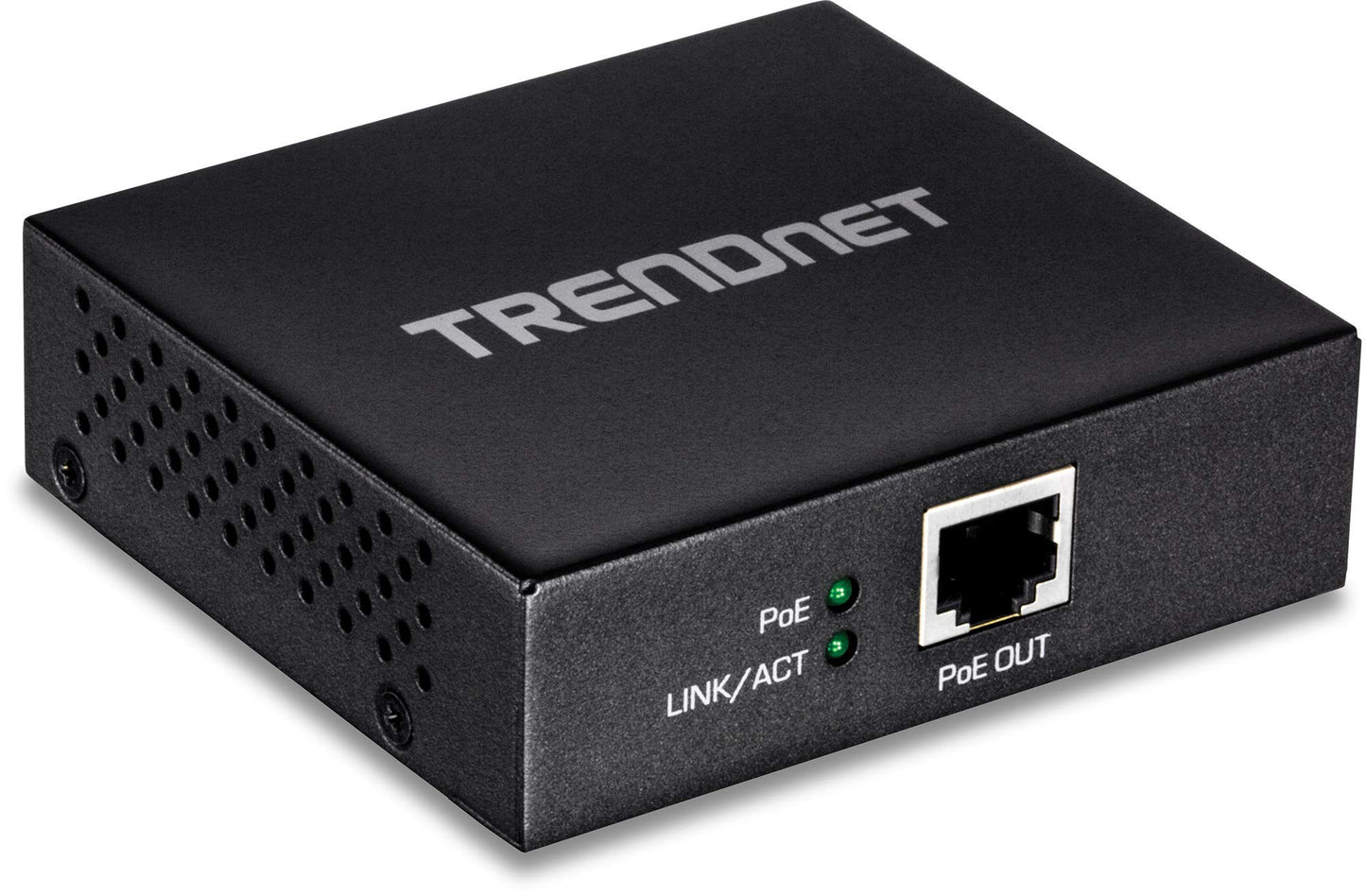 TRENDnet Gigabit PoE+ Extender, TPE-E100, Repeater, Amplifier, NDAA Compliant, Extends 100m up to 200m (656 ft), Supports (15.4W), (30W), Daisy Chain