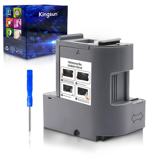 KSUMEI T04D100 EP-04D1 Ink Maintenance Box Compatible with ET-3710 ET-3750 ET-3760 ET-3830 ET-3850 ET-4850 WF-2860 XP-5100 ET-M1000 ST-3000 Printers